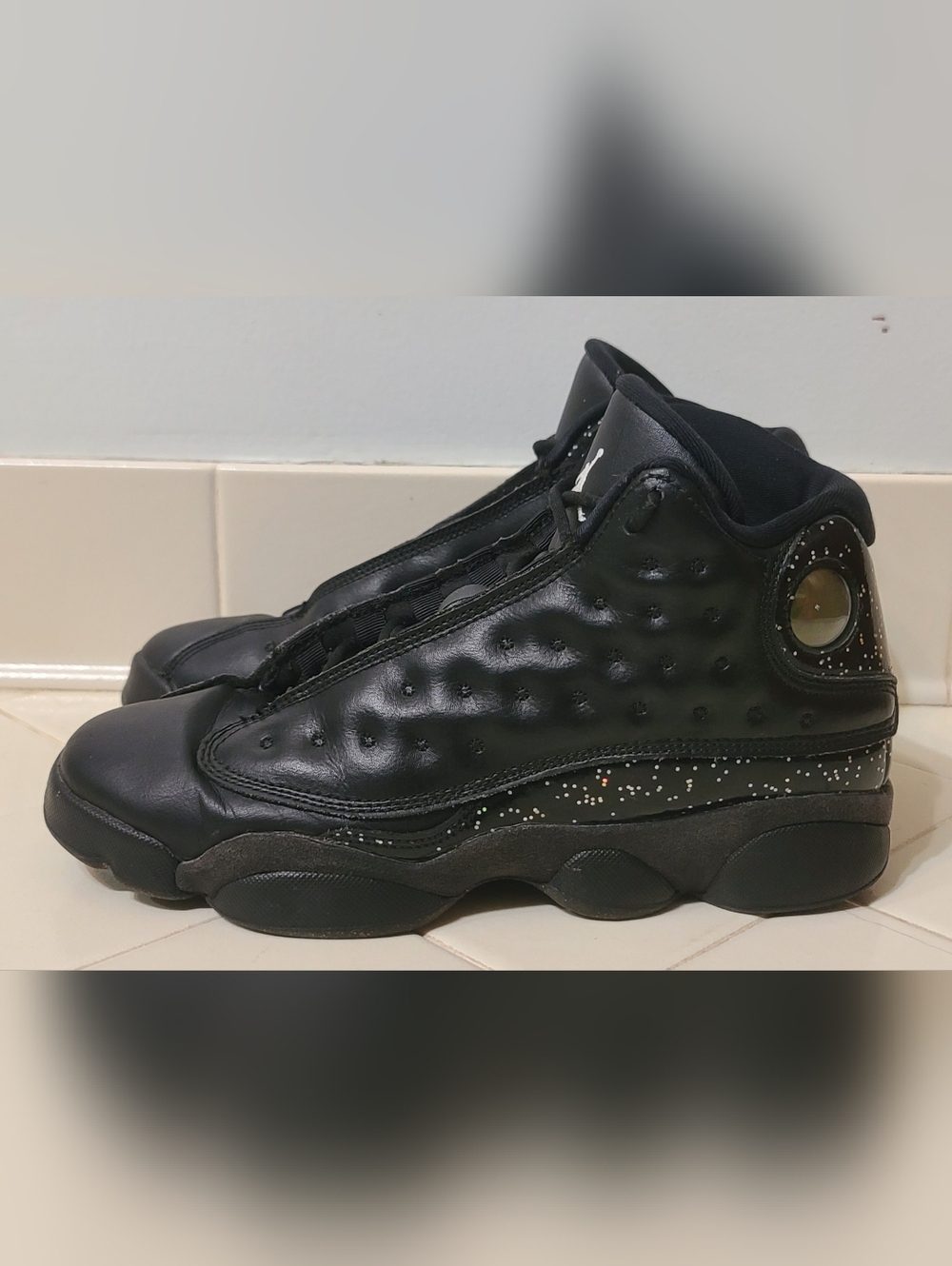 Air Jordan 13 Retro Black Metallic Gold GS Size 6.5Y